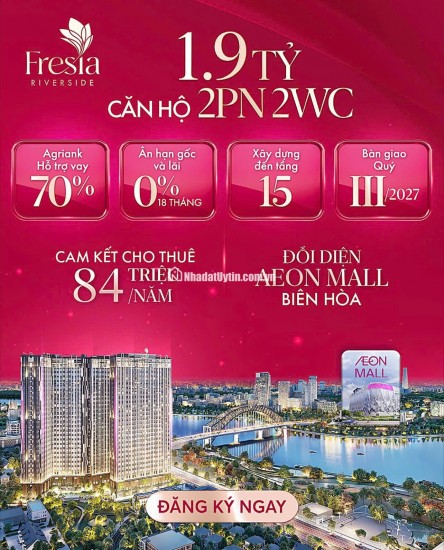 CĂN HỘ CAO NHẤT TP BIÊN HÒA 30 TẦNG VIEW SÔNG ĐỒNG NAI ĐỐI DIỆN AEON MALL ĐANG XÂY DỰNG